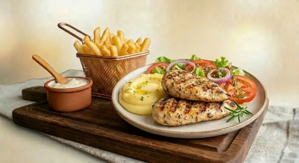 Assiette filet de poulet